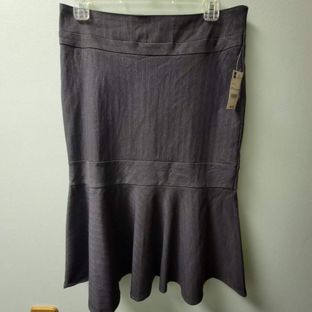 Grey & Silver Bisou Bisou midi skirt